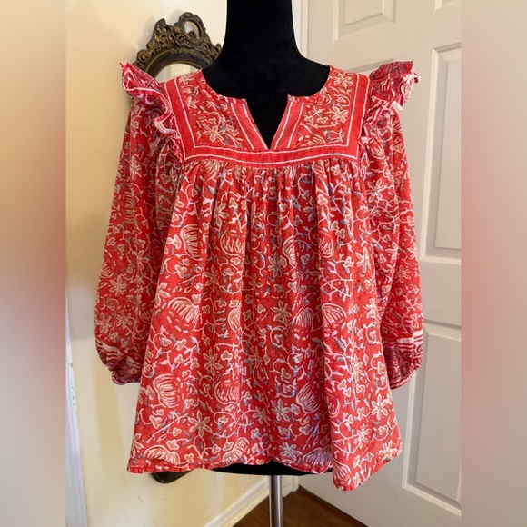 Anthropologie Cleobella Mylah Boho Blouse - Picture 4 of 9
